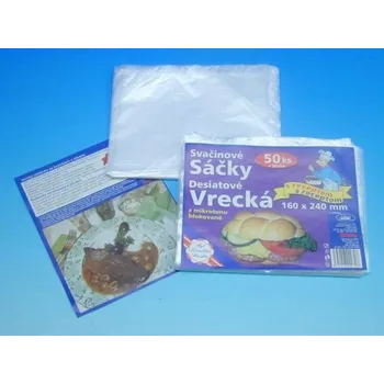 Sáček na potraviny Sáček mikroten 16x24cm svačinový+recept 50ks