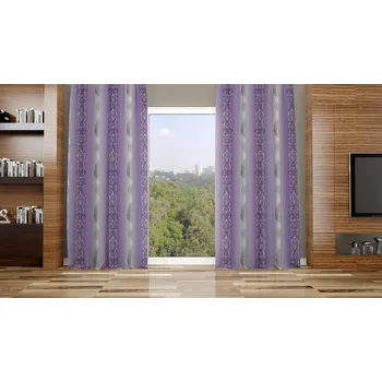 Galanterie Orbytex Zatemňovací závěs hotový - copy fialové Rozměry: Š/V 145x250 (1ks), Vršek závěsu: KROUŽKY