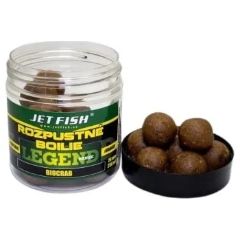 Boilies Rozpustné Boilie JetFish Legend Range 24mm 250ml Rak & GLM