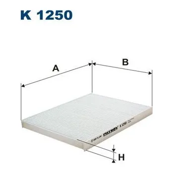 Autodíl Filtr, vzduch v interiéru FILTRON K 1250