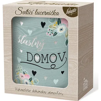 Bytová dekorace Nekupto Lucerna Šťastný domov Svítící dekorace