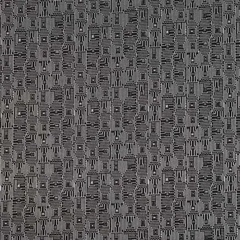 Úplet černý, bílý geometrický vzor, š.150