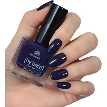 Lak na nehty Alessandro Hybrid gelový lak BLACKBERRY 8 ml