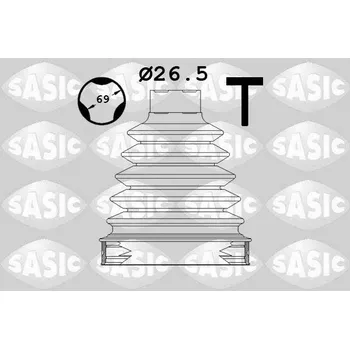 Hřídel nápravy Sada měchů, hnací hřídel SASIC 1904017