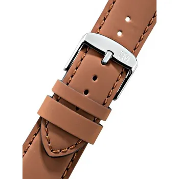 Řemínek na hodinky Kožený řemínek Morellato Pilates 4614B55.041 M, hnědý, ekokůže