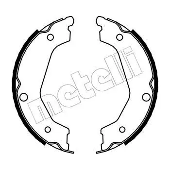 Brzdová čelist Sada brzdových čelistí, parkovací brzda METELLI 53-0227