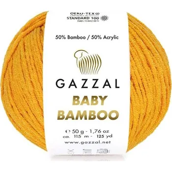 Příze Příze Baby Bamboo 95205 tmavě žlutá Gazzal