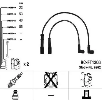 Zapalovací kabel Sada kabelů pro zapalování NGK 9262