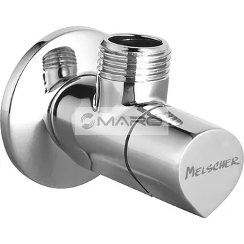 Vodovodní kohout Melscher Ventil rohový 1/2" x 1/2" bez matky, chrom, AV009-12