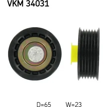 Vratná/vodicí kladka, klínový žebrový řemen SKF VKM 34031