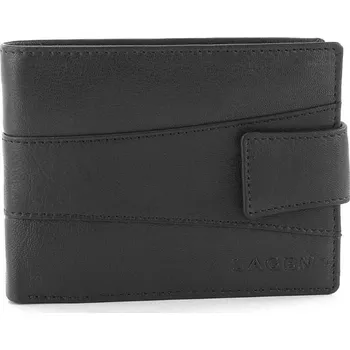 Peněženka Pánská kožená peněženka Lagen s RFID - černá