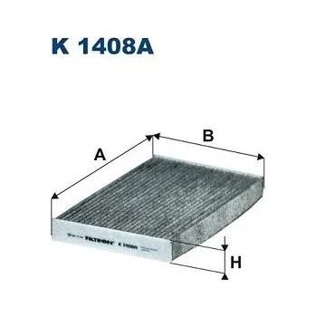 Autodíl Filtr, vzduch v interiéru FILTRON K 1408A