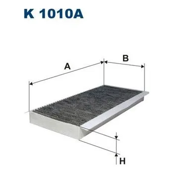 Autodíl Filtr, vzduch v interiéru FILTRON K 1010A