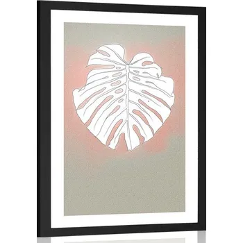 Plakát Dovido Plakát s paspartou linie listu monstery