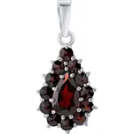 Luxusní stříbrný přívěsek PERSEA s pravými granáty