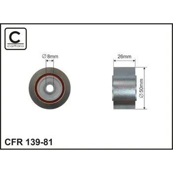 Auto-moto Vratná/vodicí kladka, klínový žebrový řemen CAFFARO 139-81