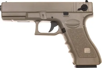 Airsoftová zbraň Cyma AEP Glock 18C TAN