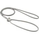 BafPet Vodítko předváděcí šité kulatá kůže šedé 120 cm/7 mm