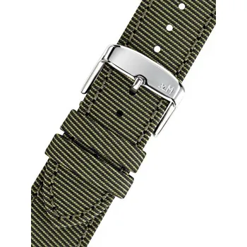 Řemínek na hodinky Textilní řemínek Morellato Corfu 5390D12.073 M, zelený, recyklovaný materiál - 22 mm