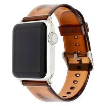Řemínek na hodinky Transparentní silikonový řemínek pro Apple Watch Ultra 49mm / 46mm / 45mm / 44mm / 42mm - hnědý
