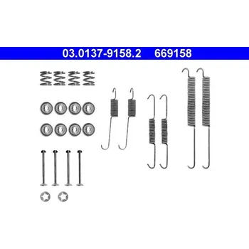 Brzdová čelist Sada příslušenství, brzdové čelisti ATE 03.0137-9158.2
