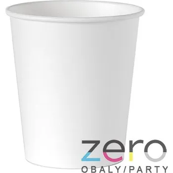Jednorázové nádobí Pohárek (kelímek) nápojový papírový 0,3 l - bílý