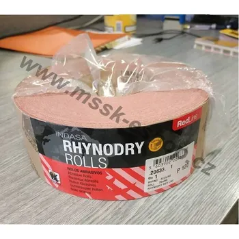 Brusný papír Indasa Brusná role Rhynodry RL 70mmx50m P60 - P60