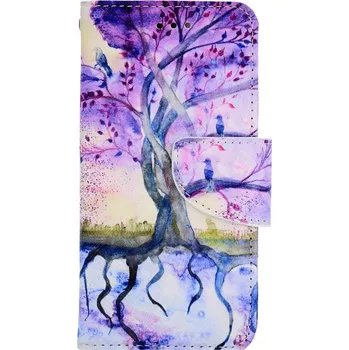 Pouzdro na mobilní telefon Pouzdro iPhone SE 2022 knížkové Kresba stromu (kryt neboli obal na iPhone SE 2022)