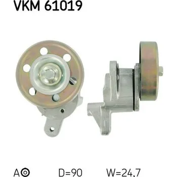 Napínák, žebrovaný klínový řemen SKF VKM 61019