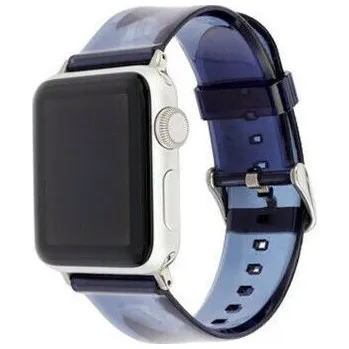 Řemínek na hodinky Transparentní silikonový řemínek pro Apple Watch Ultra 49mm / 46mm / 45mm / 44mm / 42mm - tmavě modrý