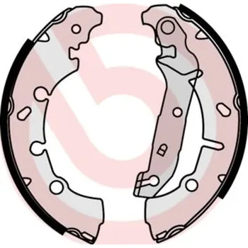 Brzdový systém Sada brzdových čelistí BREMBO S 24 532