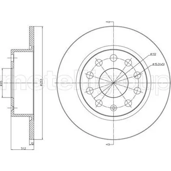 Brzdový kotouč Brzdový kotouč METELLI 23-0724C