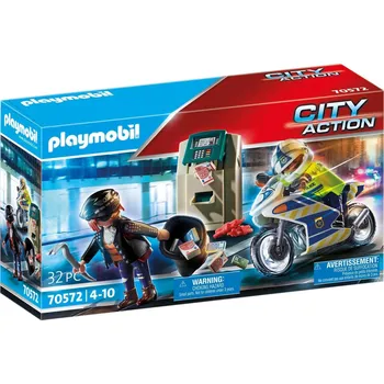 Stavebnice Playmobil Stavebnice Playmobil Policejní motorka: Pronásledování lupiče