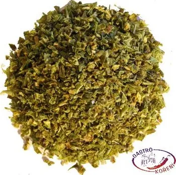 Koření Paprika sladká drcená zelená 1-3mm sáček 250g