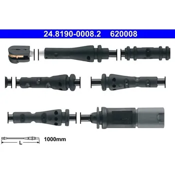 Brzdový systém Výstražný kontakt, opotřebení obložení ATE 24.8190-0008.2