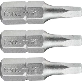 Bit Bit štvorec 3ks, SQ 1x25mm, S2, FORTUM