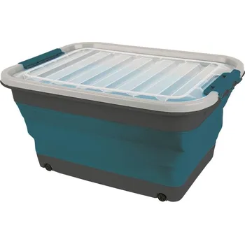 Příslušenství ke karavanu Úložný box 4CAMP 45l skládací s víkem a kolečky