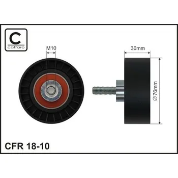 Vratná/vodicí kladka, klínový žebrový řemen CAFFARO 18-10