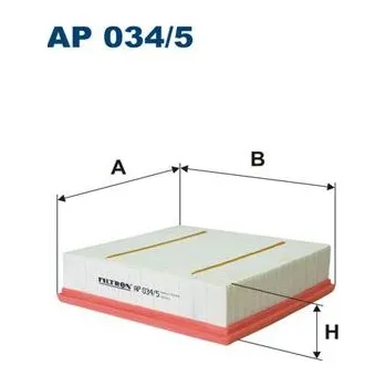 Vzduchový filtr Vzduchový filtr FILTRON AP 034/5