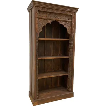 Knihovna Knihovna India UNIKAT hnědá (Knihovna z masivu - palisandr)