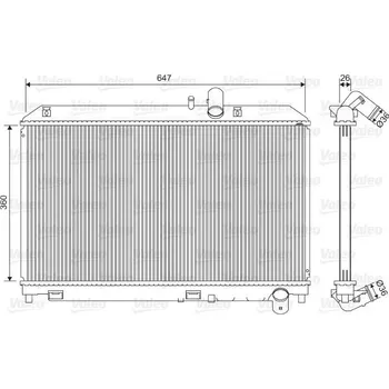 Chladič motoru Chladič, chlazení motoru VALEO 701561