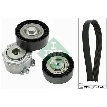 Sada žebrovaných klínových řemenů Schaeffler INA 529 0158 10