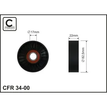 Napínací kladka, žebrovaný klínový řemen CAFFARO 34-00