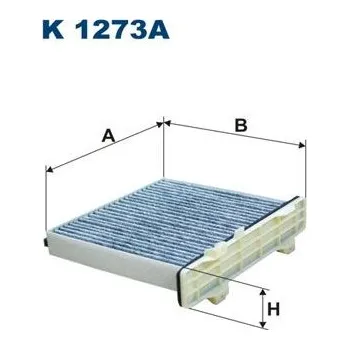 Klimatizace automobilu Filtr, vzduch v interiéru FILTRON K 1273A