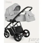Kombinovaný kočárek Camarelo Faro včetně autosedačky 2023 Barva: Fa-2 Světle šedá