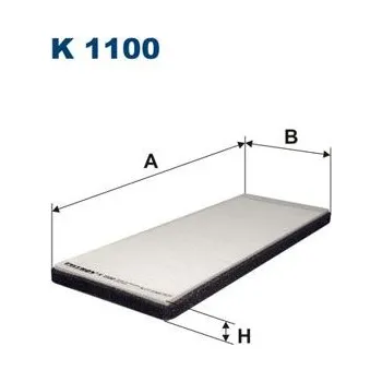 Autodíl Filtr, vzduch v interiéru FILTRON K 1100