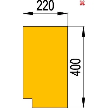 Krbová kamna HAAS+SOHN Cihla č. 176 - šamot 30 x 220 x 400 (sada 2 kusy)