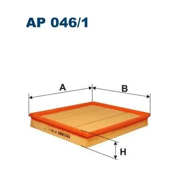 Vzduchový filtr Vzduchový filtr FILTRON AP 046/1