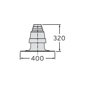 Kouřovod VAILLANT - Připojení na komín. šachtu Ø 60/100mm, PP - koleno v komíně je redukováno Ø 60/80 - odkouření pro kondenzační kotle