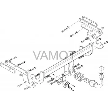 Tažné zařízení Tažné zařízení Toyota Yaris 3/5D (P15) (2014 - 2020 (P15)) (5507)